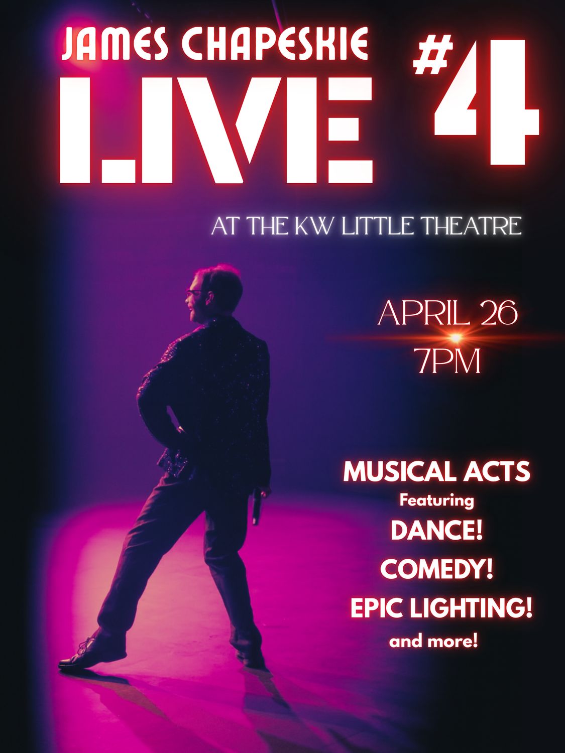 James Chapeskie LIVE April 26 TICKETS