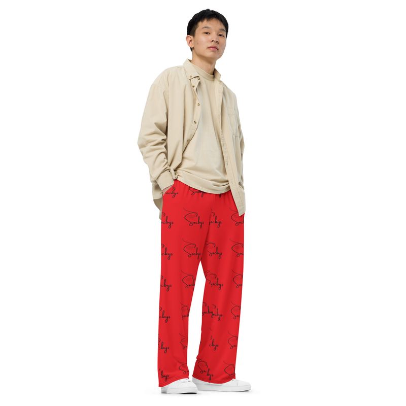 SOCBYS -red- love Lounge Pants