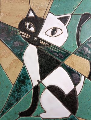 Mozaika "Kot Picassa"