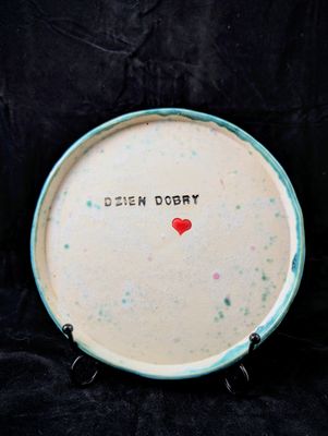 Ceramiczny talerzyk na Dzień dobry