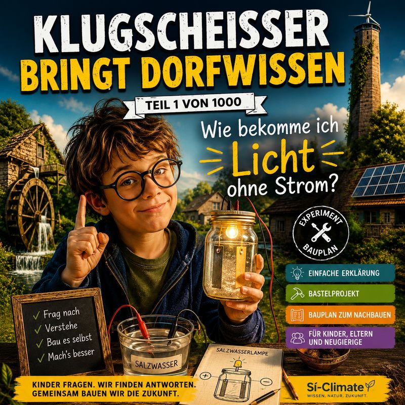 Klugscheißer Brings Village Wisdom – Part 1 – How Can I Make Light Without Electricity?