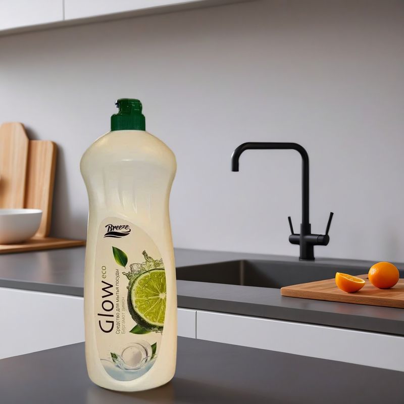 Средство для мытья  посуды Glow eco (Бергамот лимон) 1л