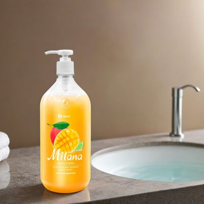 Мыло жидкое  1л Milana Манго и лайм Grass