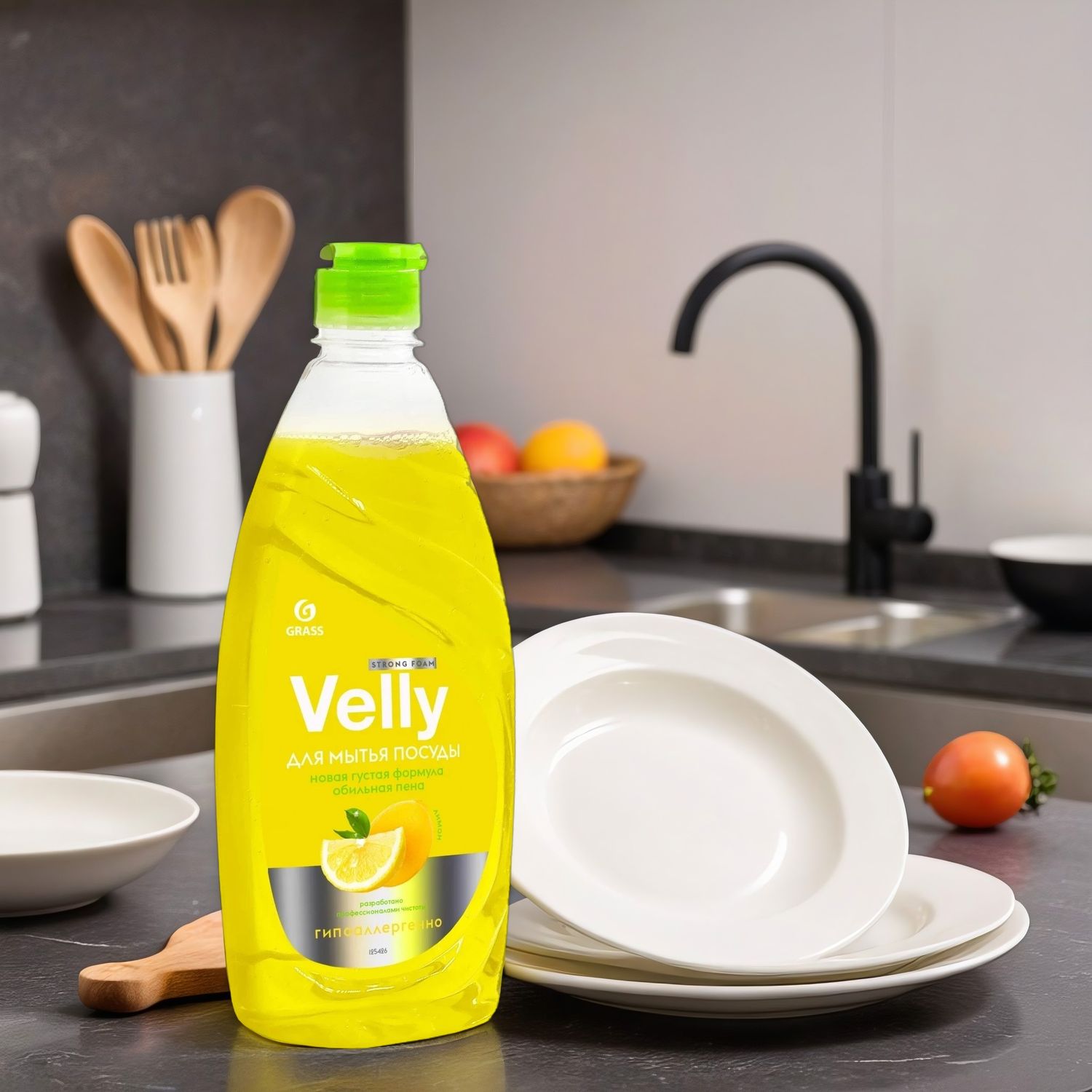 Средство для мытья посуды 0,5л  GRASS Velly