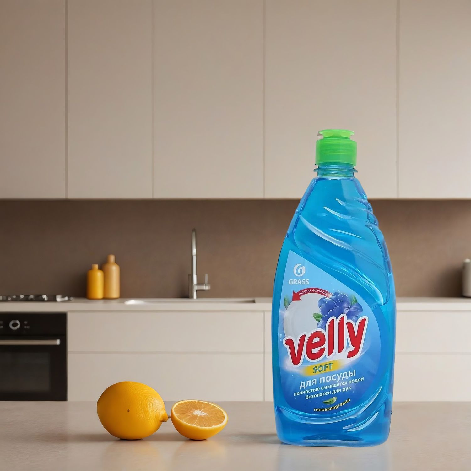 Средство для мытья посуды 0,5л Velly Grass