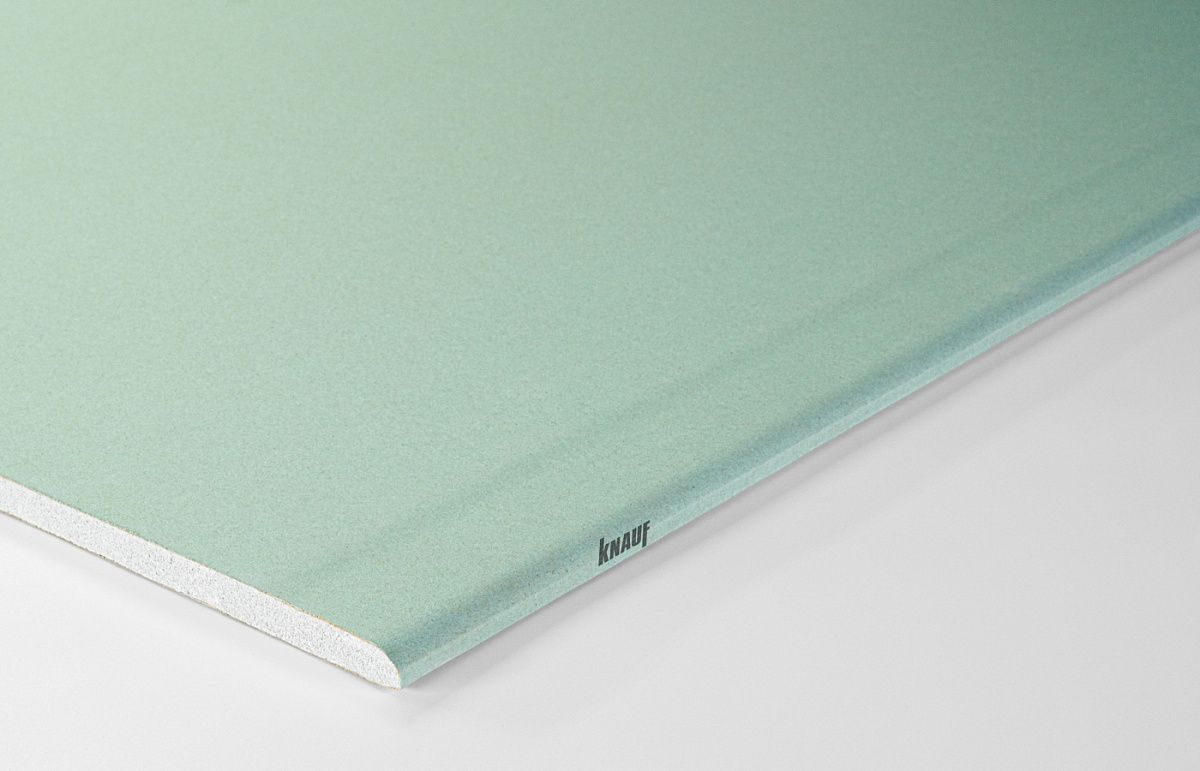 Гипсокартонный КНАУФ-лист влагостойкий малоформатный 1500x600x12,5мм