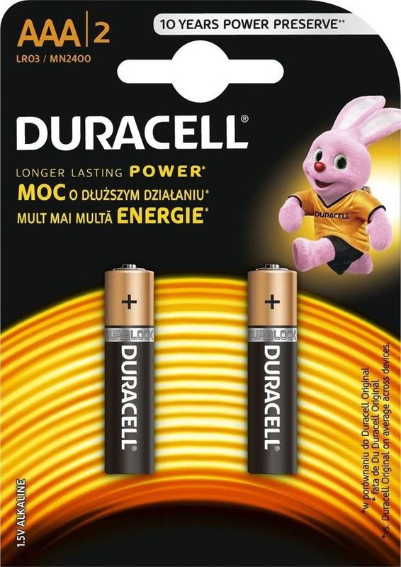 Батарейки ААА &quot;Duracell&quot; (2шт.) (малые)