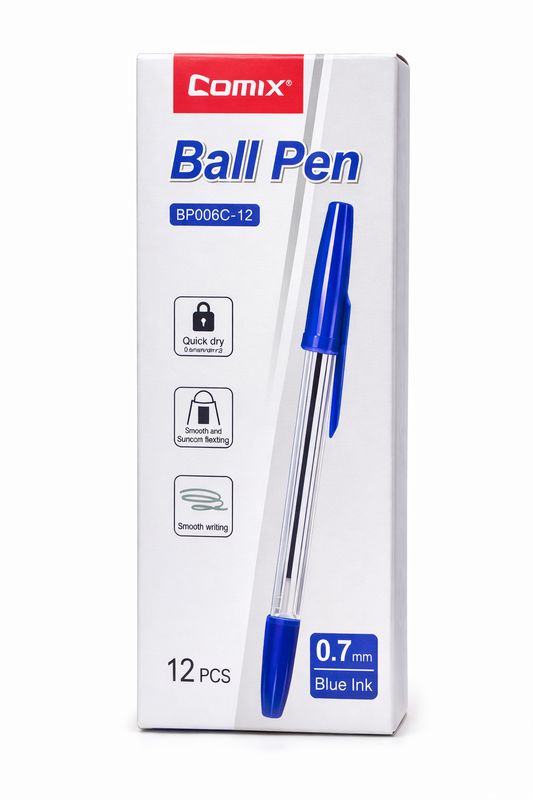 Ручка шариковая Comix BP006C (1шт)