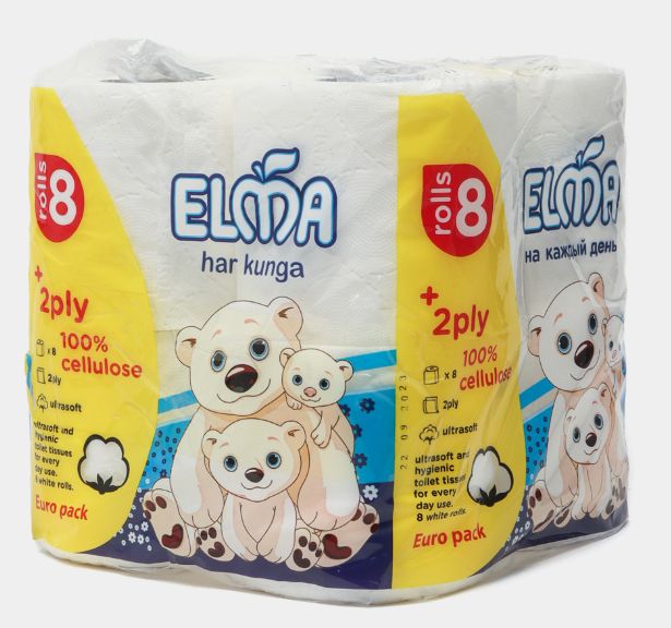 Туалетная бумага "Elma" - 8шт