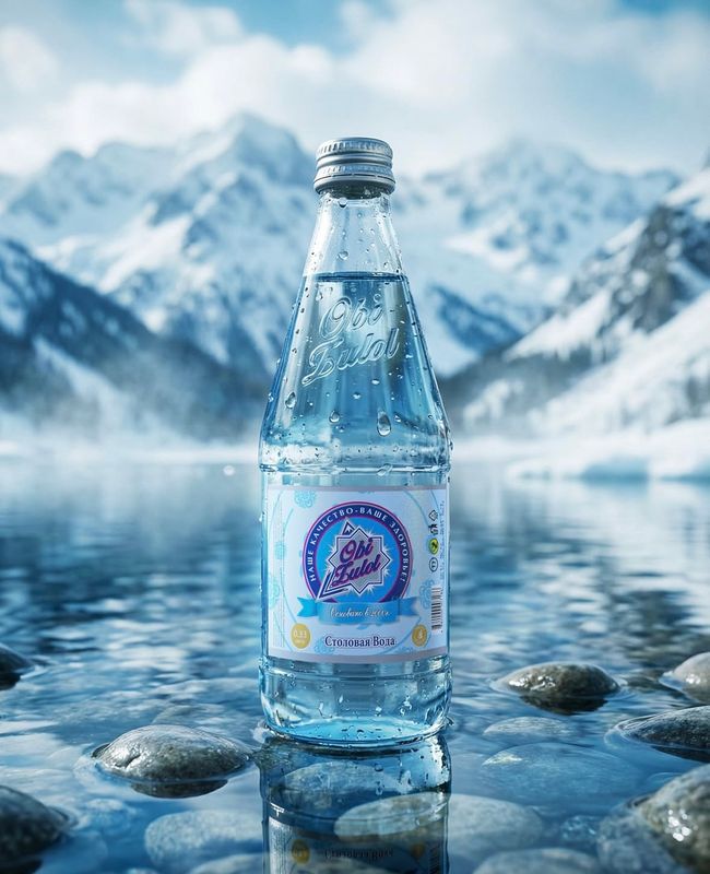 Вода столовая "Оби зулол" - 0,5л (в стеклянной бутылке)