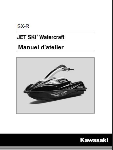 Manuel d&#39;atelier Kawasaki Watercraft SXR 2017 français