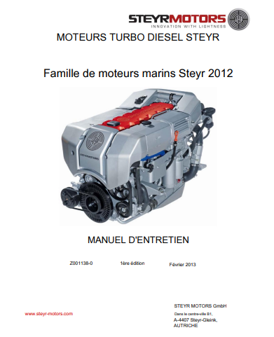 Manuel d&#39;atelier moteurs Steyr TD 2012 français