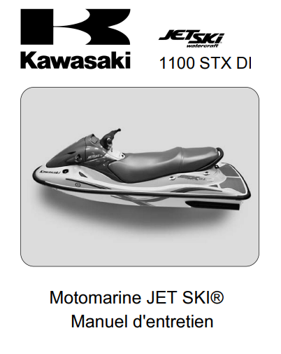 Manuel d&#39;atelier Kawasaki 1100 STX DI 2003 français