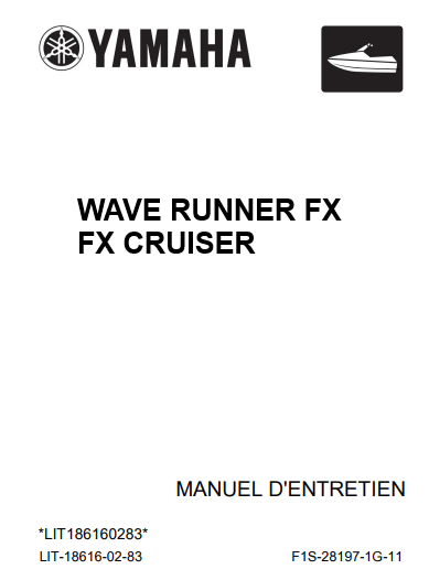 Manuel d&#39;atelier Yamaha Waverunner FX 2004 français