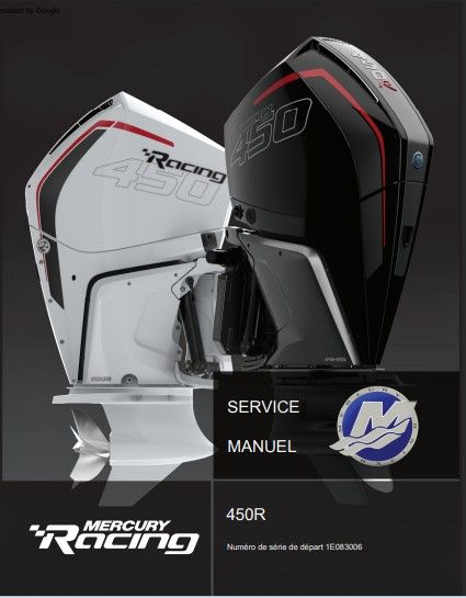 Manuel d&#39;atelier Mercury 450 Racing 2020 français