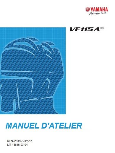 Manuel d&#39;atelier Yamaha VF115A 2019