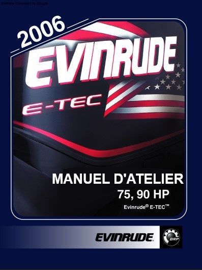 Manuel d&#39;atelier Evinrude 75 90 cv 2006 français