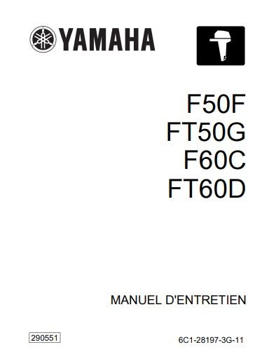 Manuel d&#39;atelier Yamaha F50 F60 2004 français