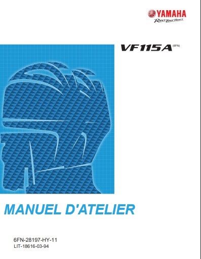 Manuel d&#39;atelier Yamaha VF 115 A 2019 français