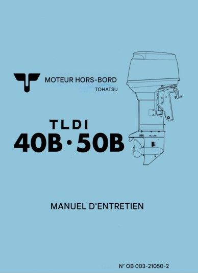 manuel d&#39;atelier Tohatsu 40 50 2temps TLDI 2004 français