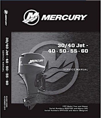 Manuel d&#39;atelier Mercury 30 a 60 cv 2002 français