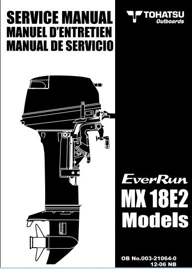 Manuel d'atelier Tohatsu Everrun MX 18 en  français