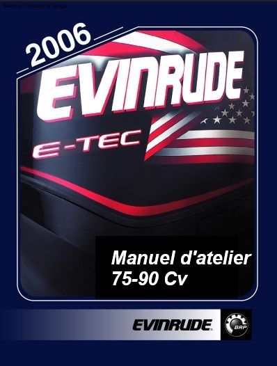 Manuel d'atelier Evinrude 75 90 2006 français