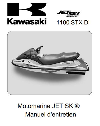 Manuel d'atelier Kawasaki 1100 STX DI 2003 français