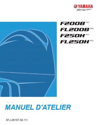 Manuel d'atelier Yamaha F200 F250 2021 français