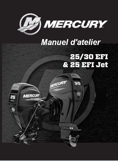 Manuel d'atelier Mercury 20 25 30  EFI français