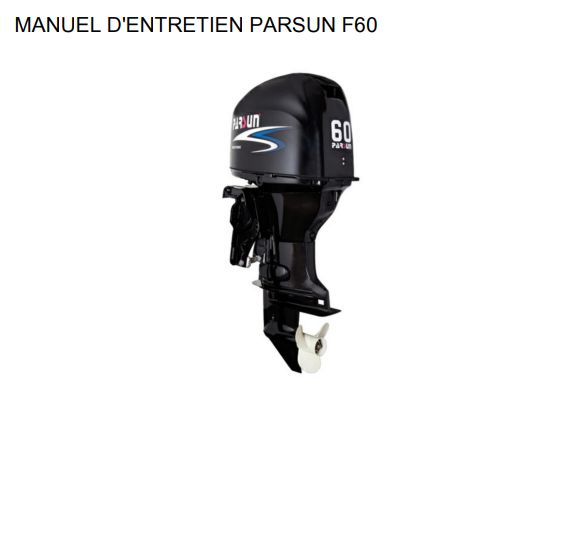 Manuel d'atelier Parsun F60 EFI français