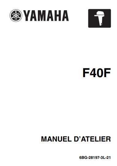 Manuel d'atelier Yamaha F40 2009