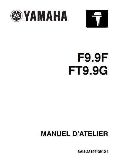 Manuel d'atelier Yamaha F9.9 2007