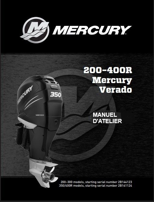 Manuel d'atelier Mercury Verado 200 400 2015 français