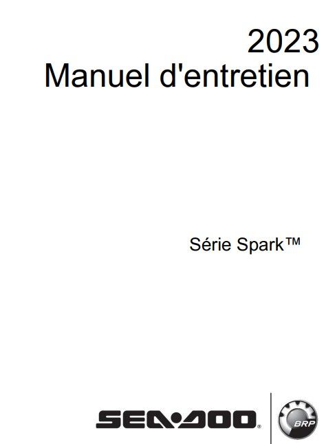 Manuel d'atelier Seadoo Spark 2023 français