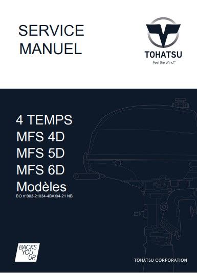 Manuel d'atelier Tohatsu MFS 4 5 6 2020 français