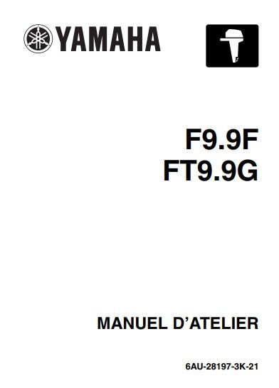 manuel d'atelier Yamaha F 9.9 2007 2008 français