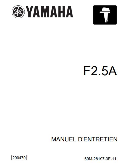 Manuel d'atelier Yamaha 2.5 2002 français