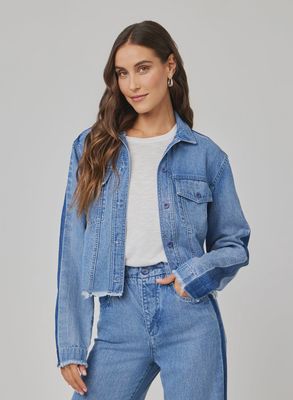 Billie Tacked Sleeve Denim Jacket