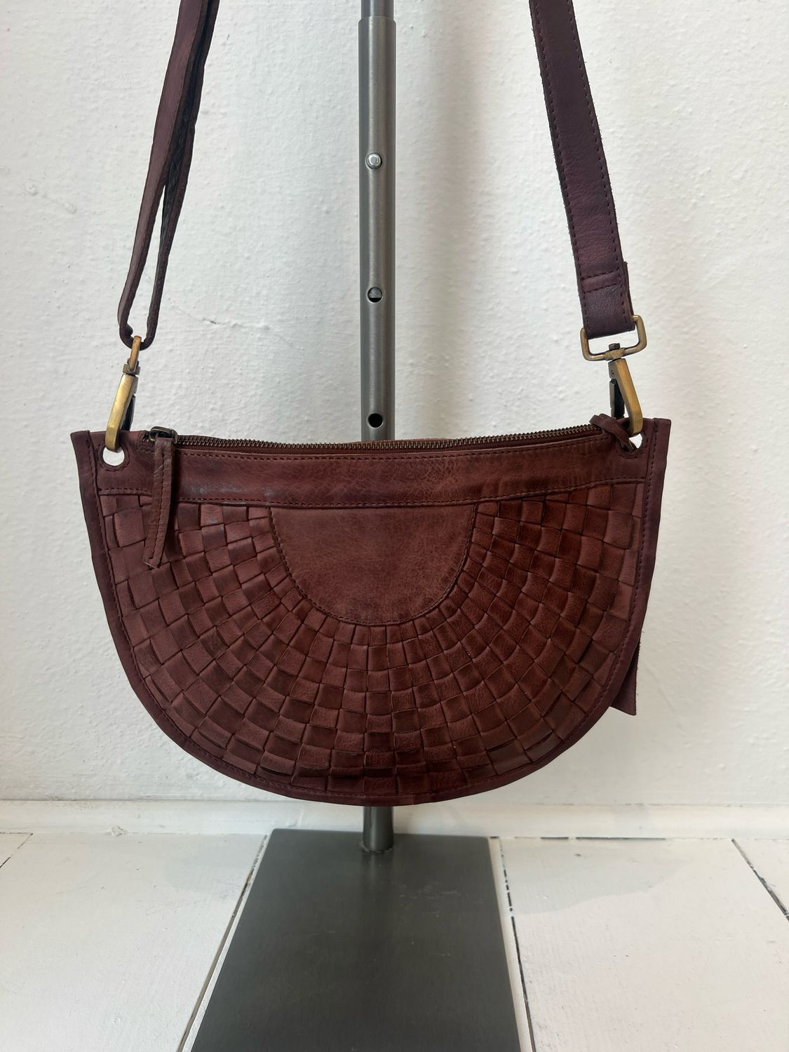 Moon Woven Cross Body Bag