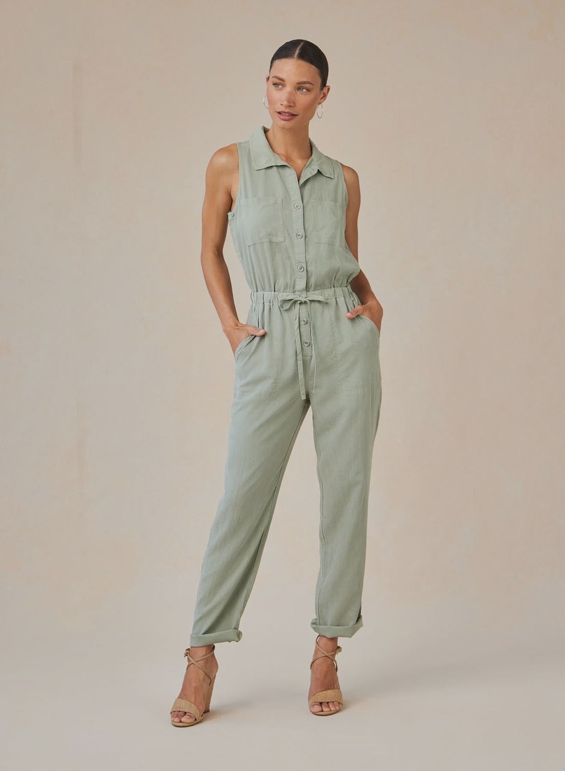 Pocket Jumpsuit, Colour: OLGRV, Size: XS