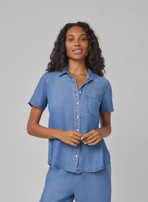 Short Sleeve Pocket Button Down - MLHZW