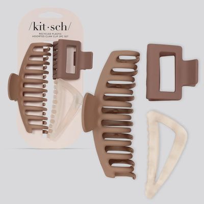Oversized Assorted Claw Clip - 3pc Set