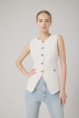 Cloud Burst Button Down Vest