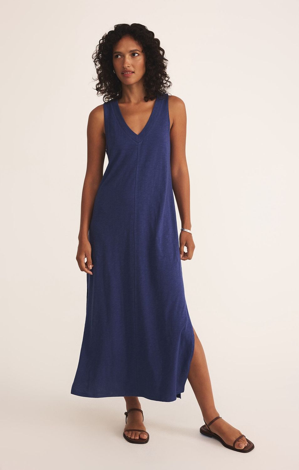 Palisades Midi Dress, Colour: Yacht Blue, Size: XS