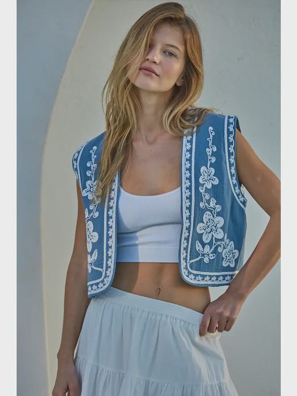 Isles Embroidered Vest