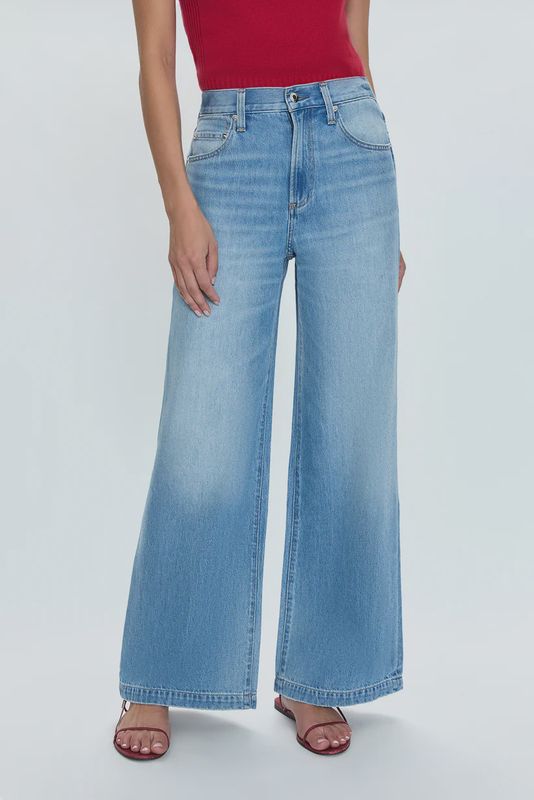 Jadyn Low Slung Palazzo Jean - Major