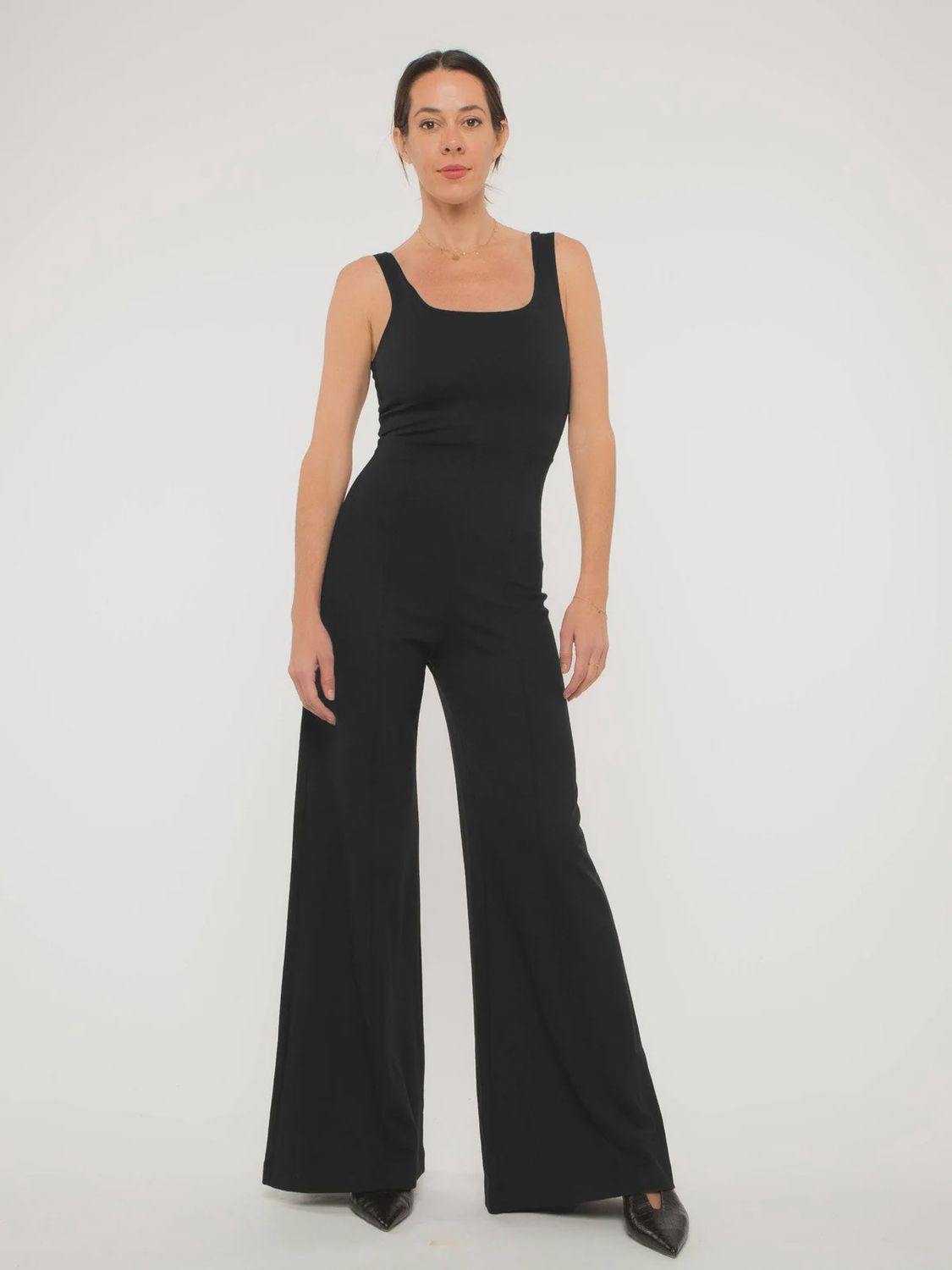 Ripley Rader Full Length Ponte Wide Leg Jumpsuit