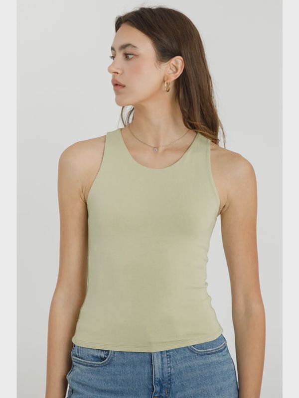 High Round Neck Tank