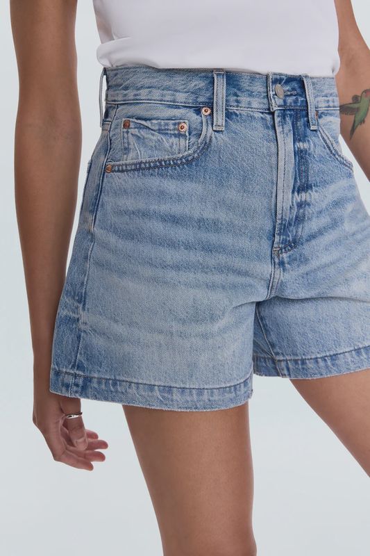Saige High Rise A-Line Short - French Riveria